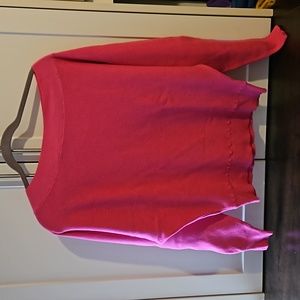 ee:some pink off the shoulder sweater